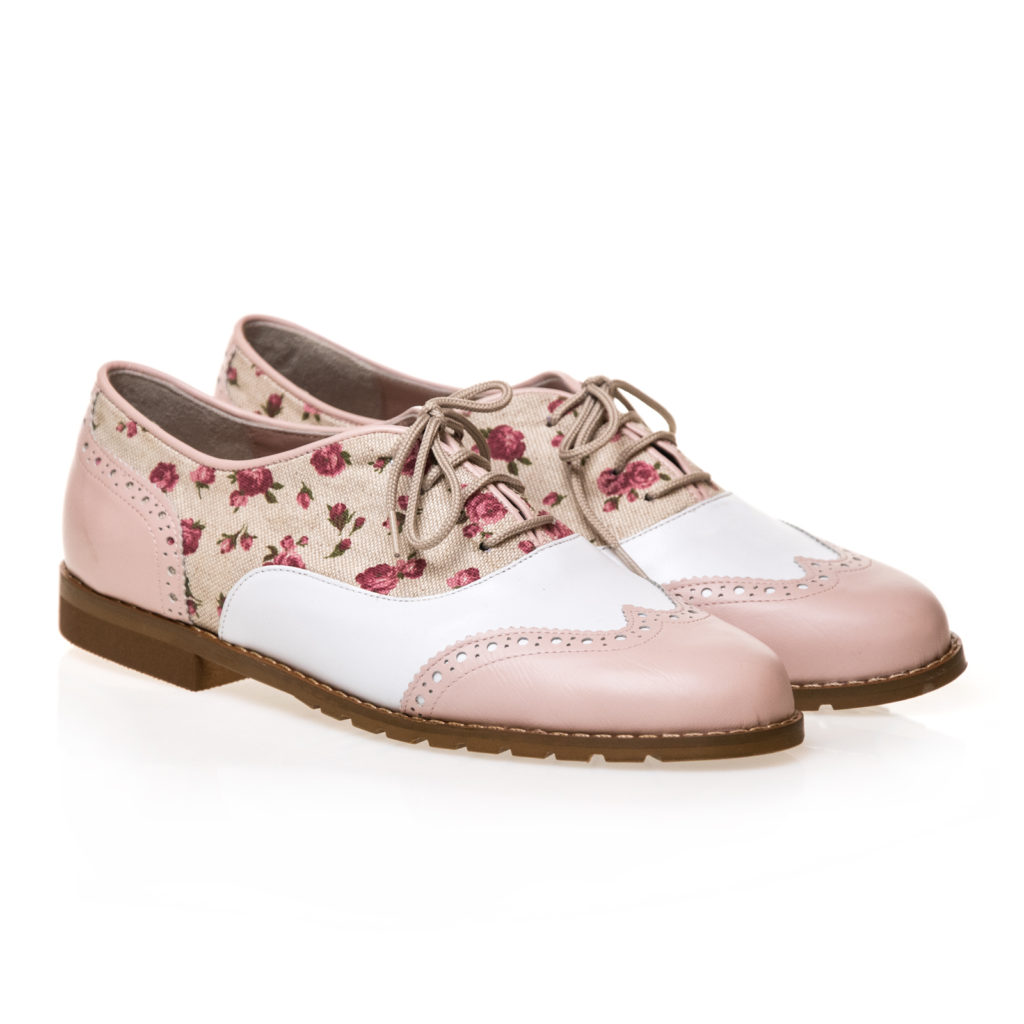 “Candy Pink Roses” Brogues Shoes – Fairymade | Handcrafted by Myrto Kliafa