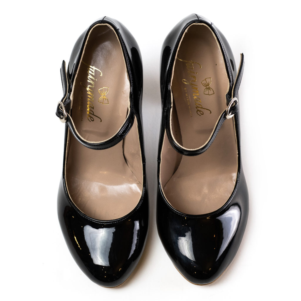 “Mary Jane” Black Patent Heels – Fairymade | Handcrafted by Myrto Kliafa