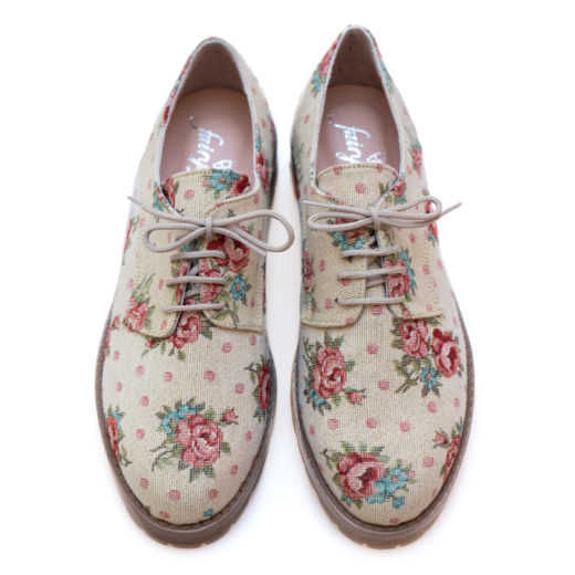 “Roses A Pois” Oxfords – Fairymade | Handcrafted by Myrto Kliafa